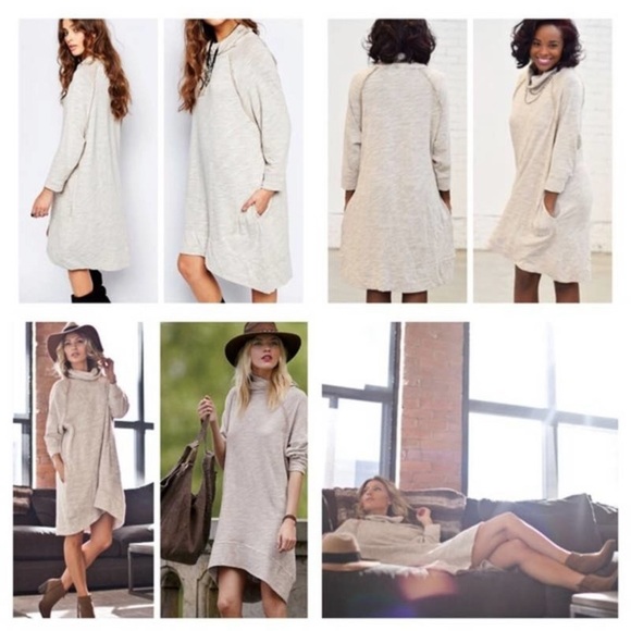 FREE PEOPLE TERRI’S COCOON DRESS in Oatmeal - Picture 3 of 11